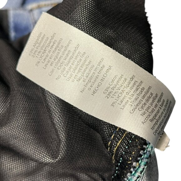 LuLaRoe‎ Magic Waist Skinny Jeans Size 38 (18/19W) Blue Tapered  Flaw - Picture 6 of 11